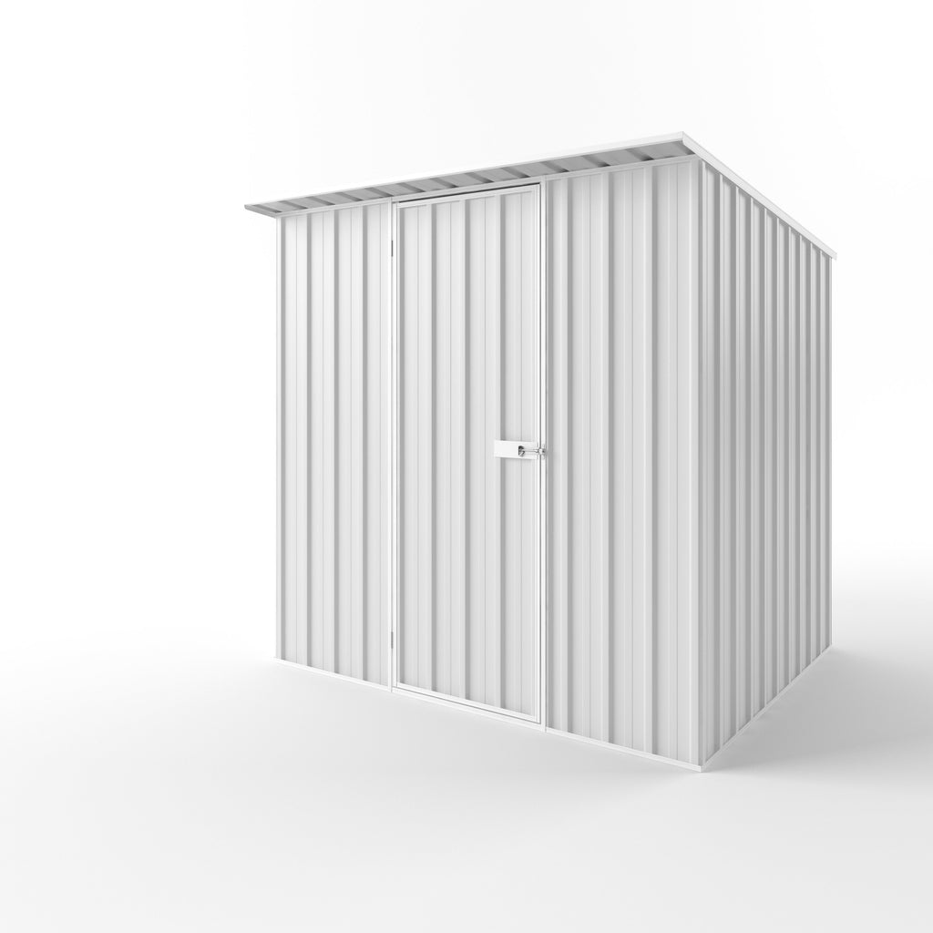 Skillion Roof Garden Shed 2.25m (w) x 1.90m (d)x 2.10m (h)  Off White Colour