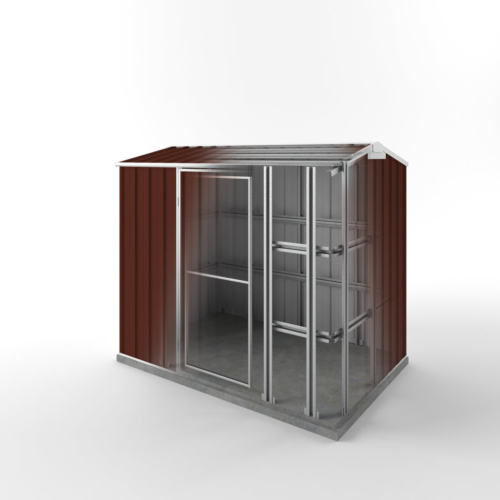 Storm Shed 2.25m (w) x 1.50m (d)x 1.97m (h)  Heritage Red Colour