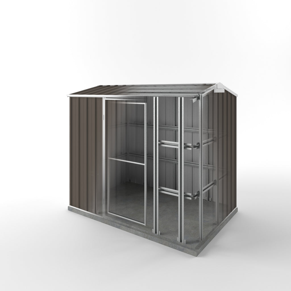 Storm Shed 2.25m (w) x 1.50m (d) Standard - 1.97m Jasmin Brown Colour