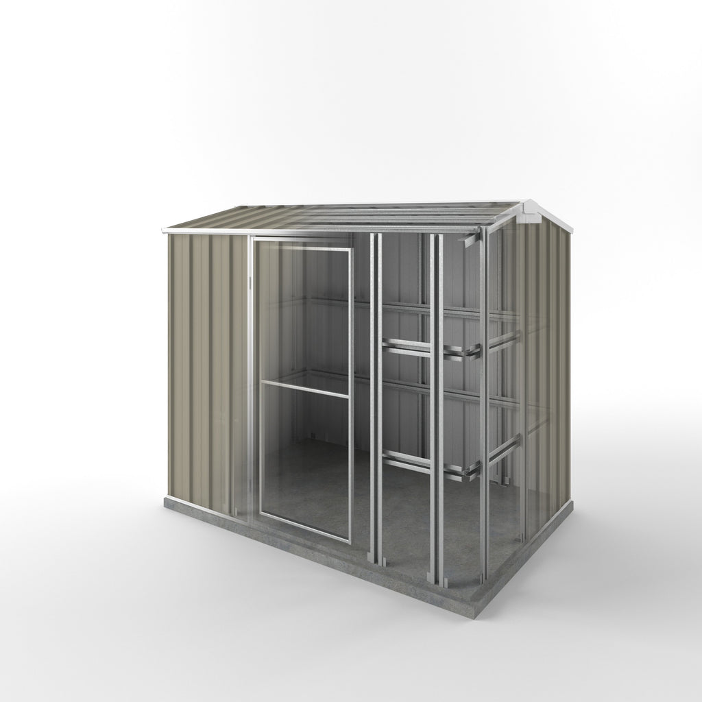 Storm Shed 2.25m (w) x 1.50m (d) Standard - 1.97m Stone Colour