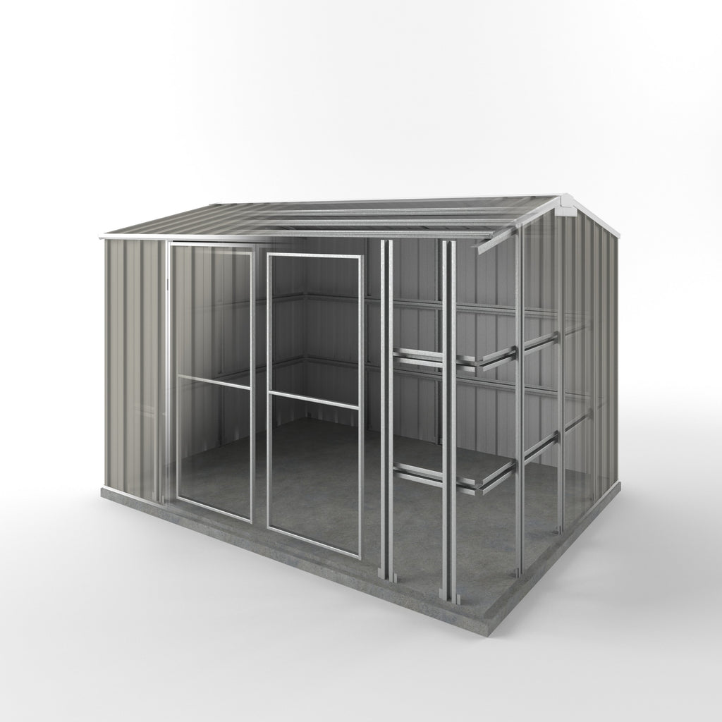 Storm Shed 3.00m (w) x 2.25m (d)x 2.05m (h)  Birch Colour