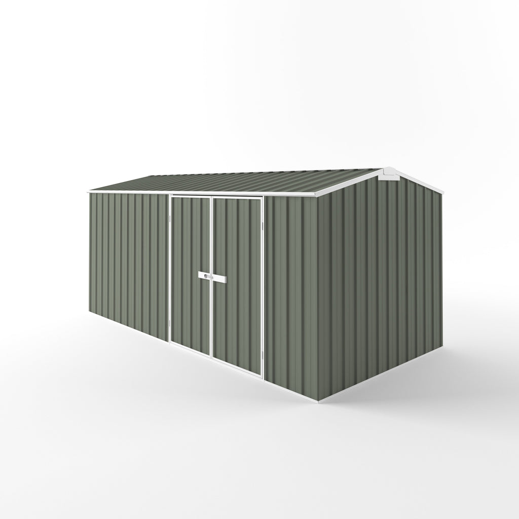 Truss Roof Garden Shed 4.50m (w) x 2.25m (d)x 2.05m (h)  Mist Green Colour