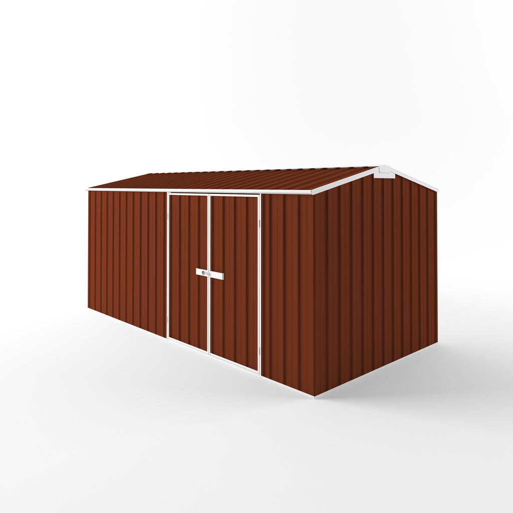 Truss Roof Garden Shed 4.50m (w) x 2.25m (d) Standard - 2.05m Tuscan Red Colour