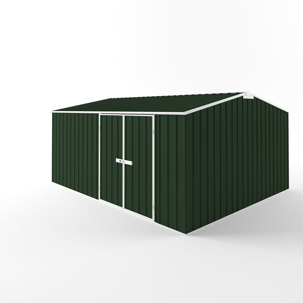 Truss Roof Garden Shed 4.50m (w) x 3.75m (d) Standard - 2.18m Caulfield Green Colour