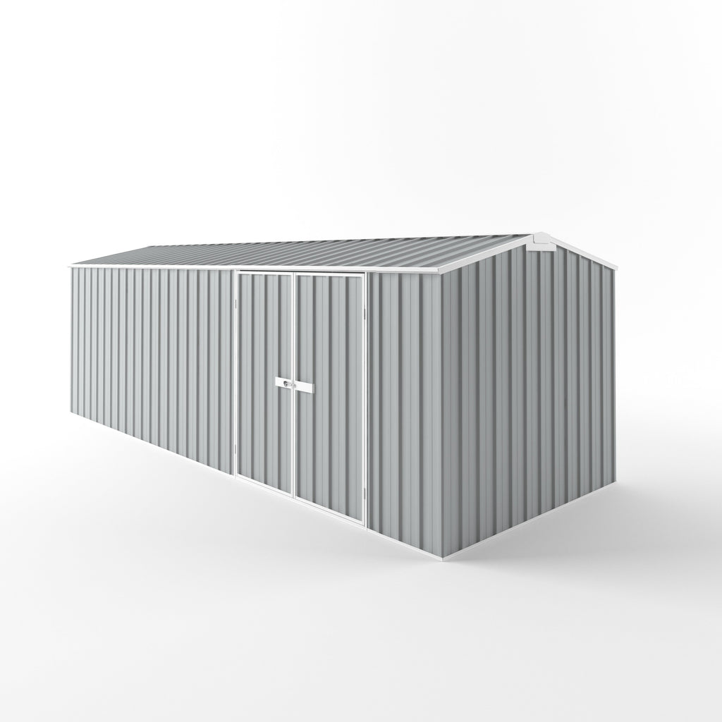 Truss Roof Garden Shed 6.00m (w) x 2.25m (d) Standard - 2.05m Gull Grey Colour