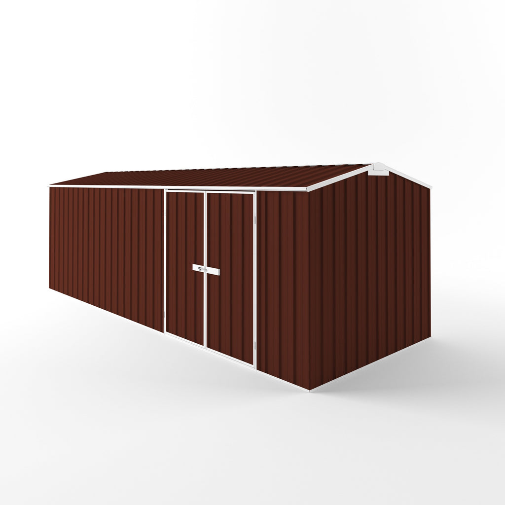 Truss Roof Garden Shed 6.00m (w) x 2.25m (d)x 2.05m (h)  Heritage Red Colour