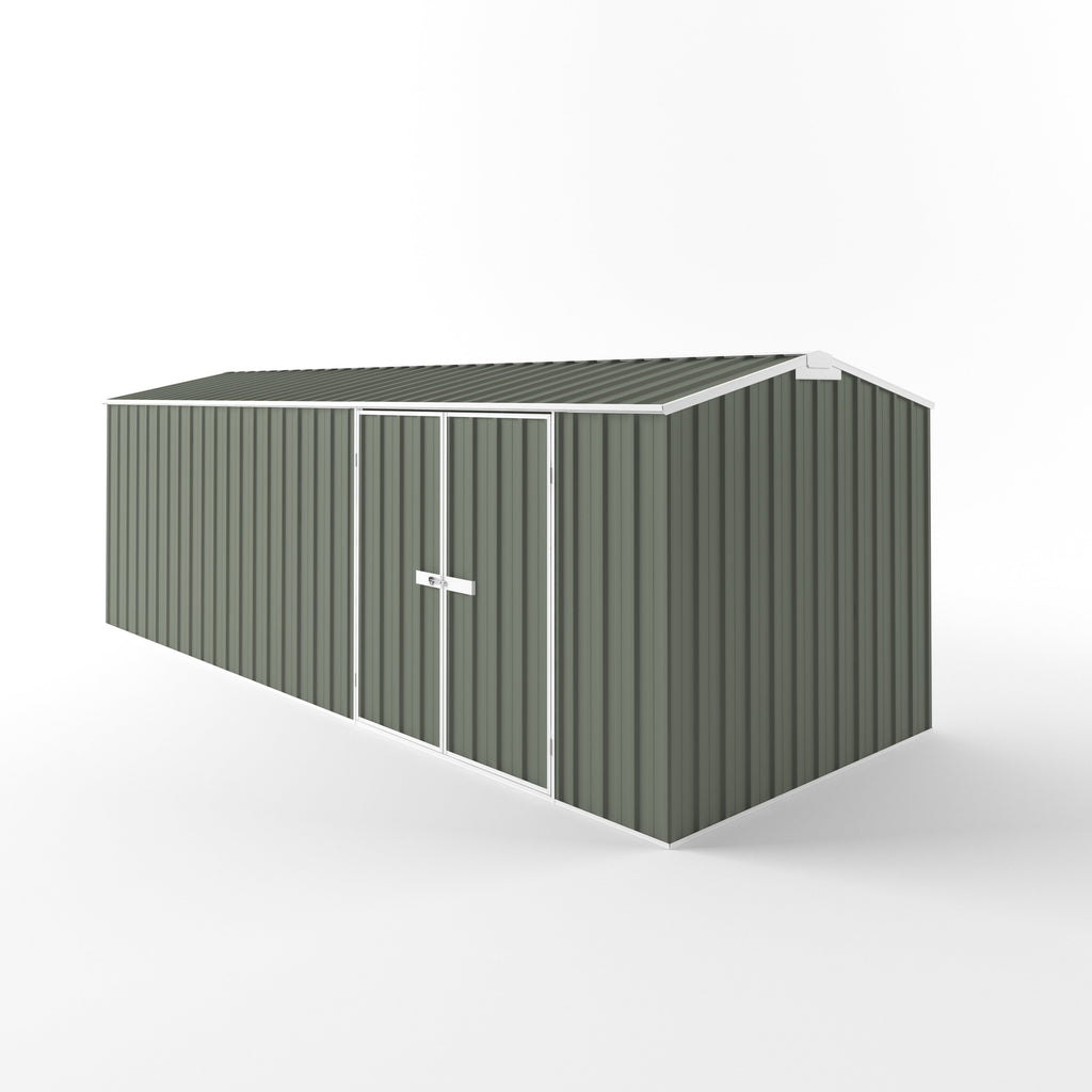 Truss Roof Garden Shed 6.00m (w) x 2.25m (d)x 2.05m (h)  Mist Green Colour