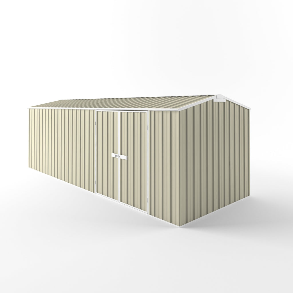 Truss Roof Garden Shed 6.00m (w) x 2.25m (d)x 2.05m (h)  Smooth Cream Colour