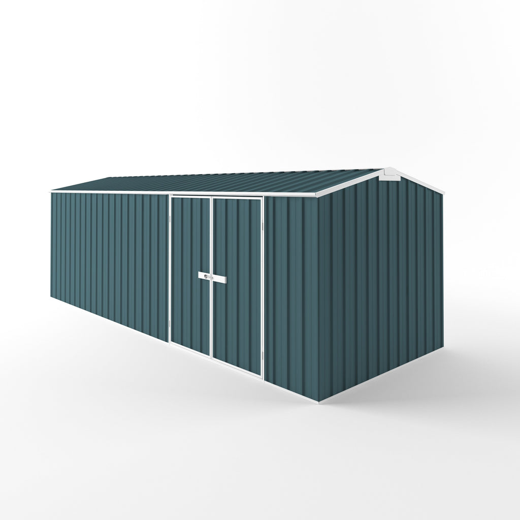 Truss Roof Garden Shed 6.00m (w) x 2.25m (d) Standard - 2.05m Torres Blue Colour