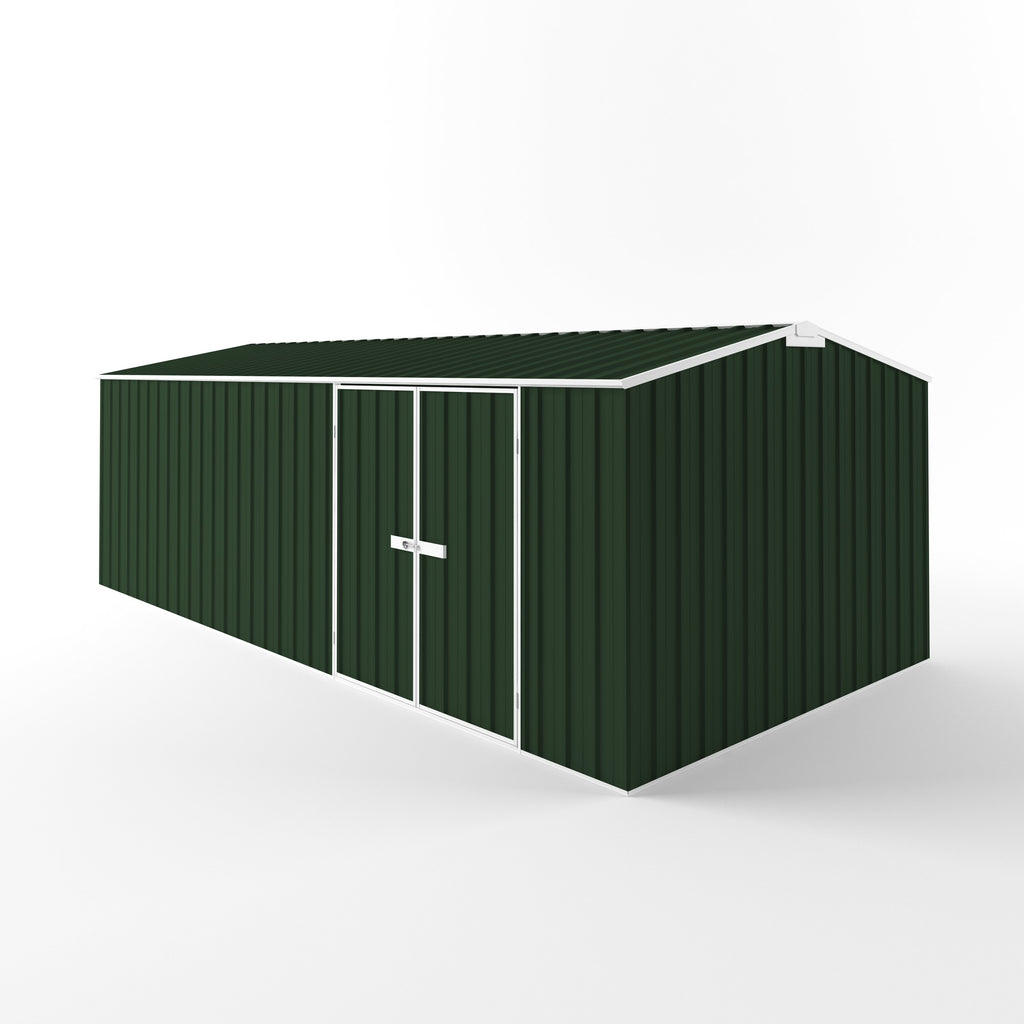 Truss Roof Garden Shed 6.00m (w) x 3.00m (d) Standard - 2.10m Caulfield Green Colour