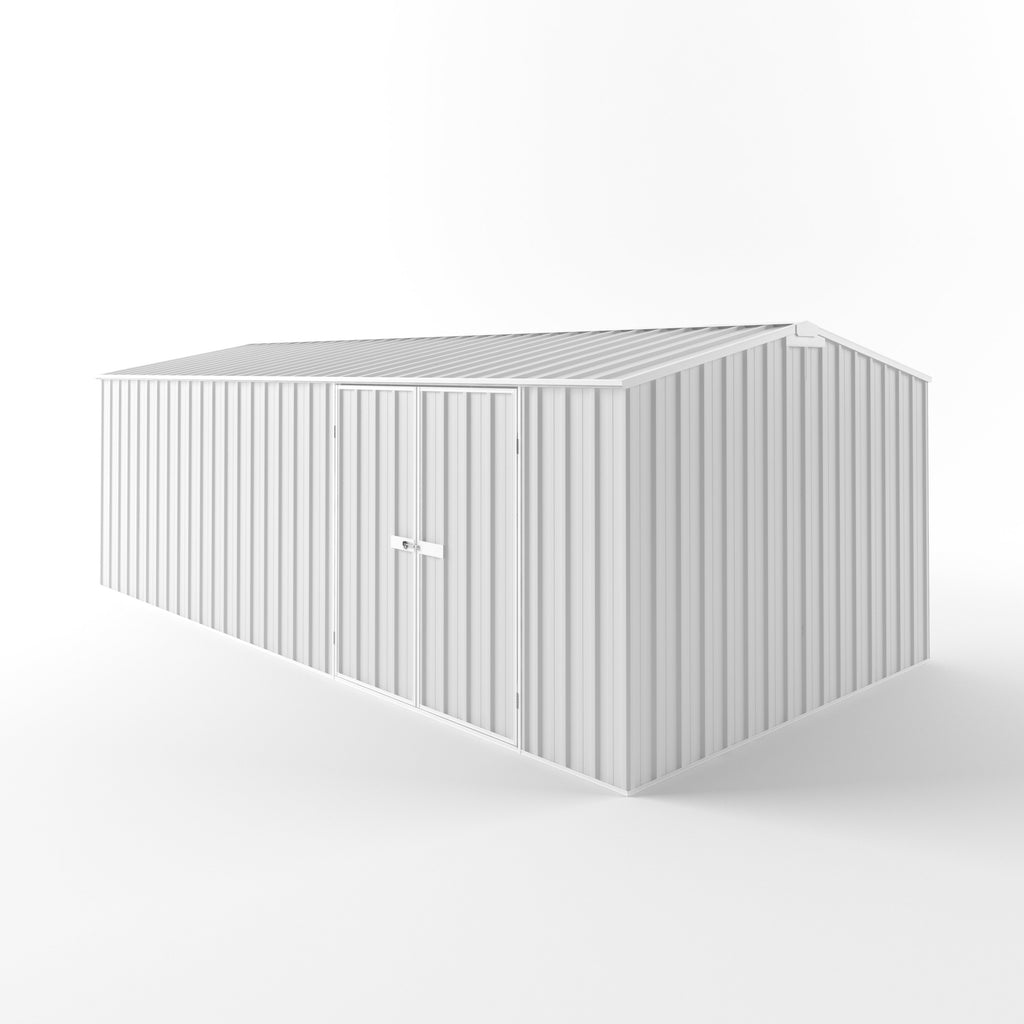 Truss Roof Garden Shed 6.00m (w) x 3.00m (d) Standard - 2.10m Off White Colour