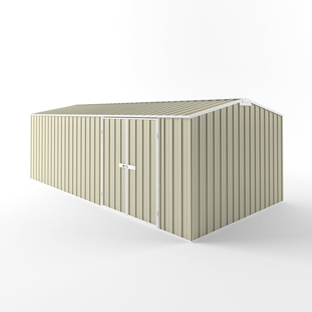 Truss Roof Garden Shed 6.00m (w) x 3.00m (d) Standard - 2.10m Smooth Cream Colour