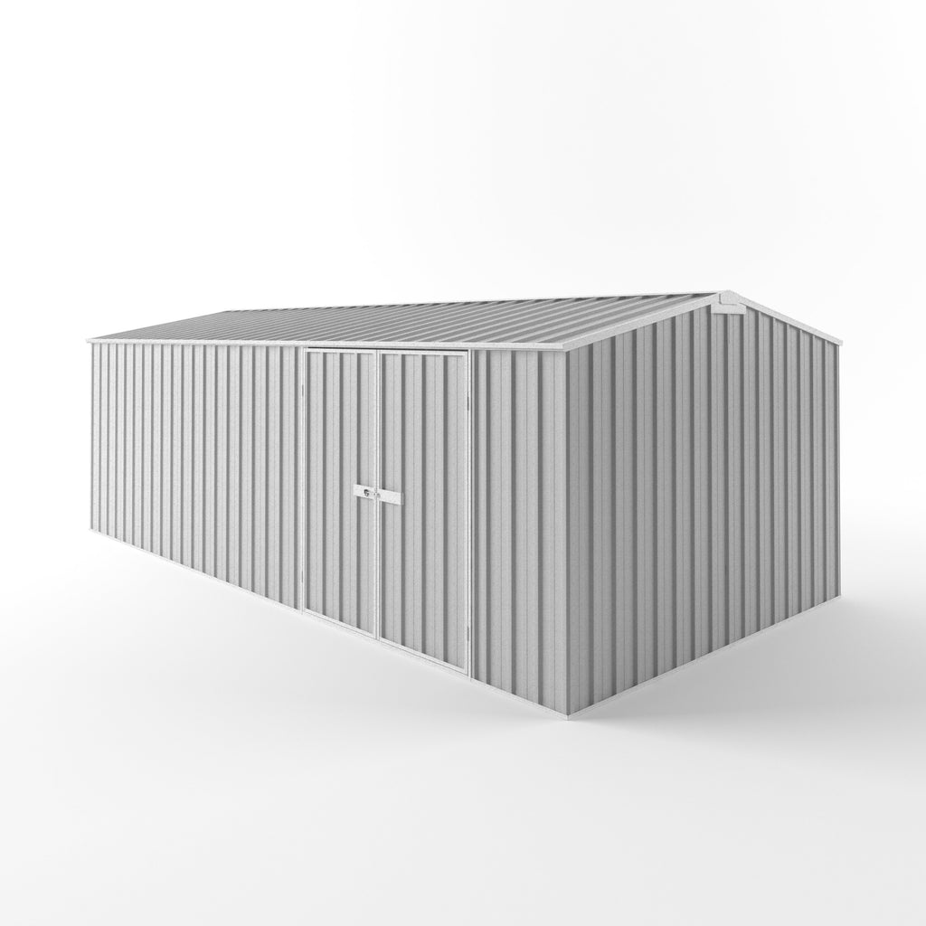 Truss Roof Garden Shed 6.00m (w) x 3.00m (d) Standard - 2.10m Zinc Colour