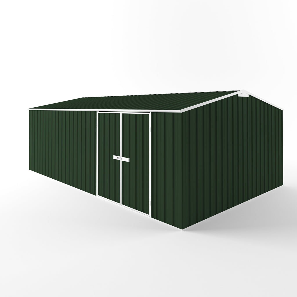 Truss Roof Garden Shed 6.00m (w) x 3.75m (d) Standard - 2.18m Caulfield Green Colour