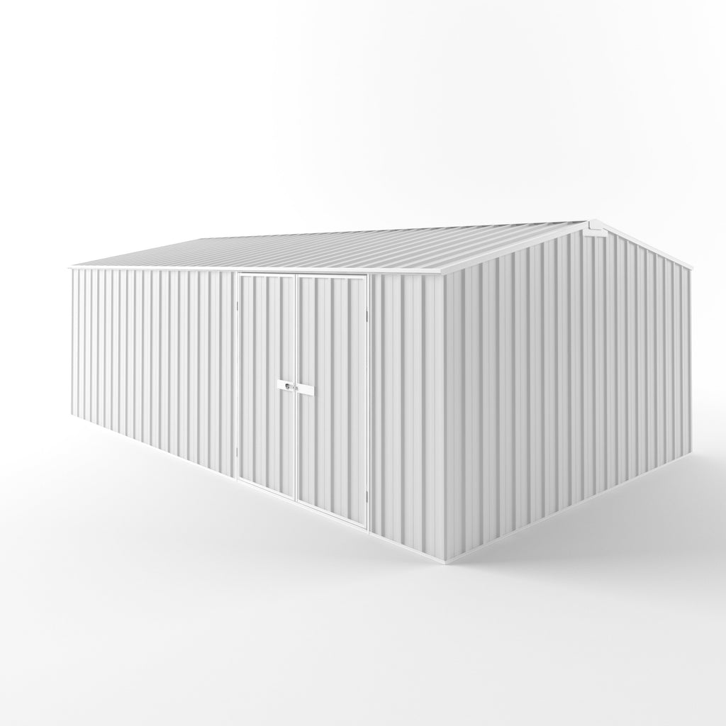 Truss Roof Garden Shed 6.00m (w) x 3.75m (d) Standard - 2.18m Off White Colour