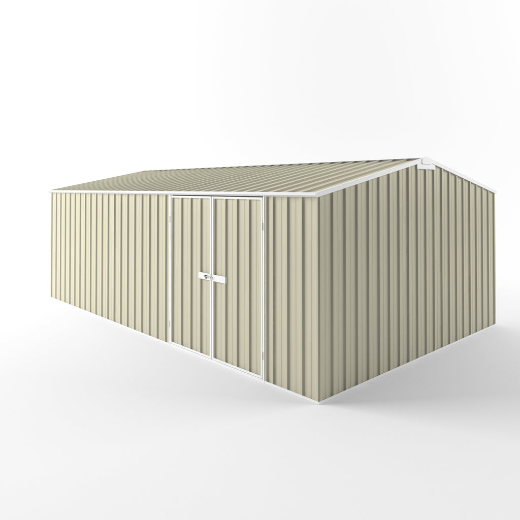 Truss Roof Garden Shed 6.00m (w) x 3.75m (d)x 2.18m (h)  Smooth Cream Colour