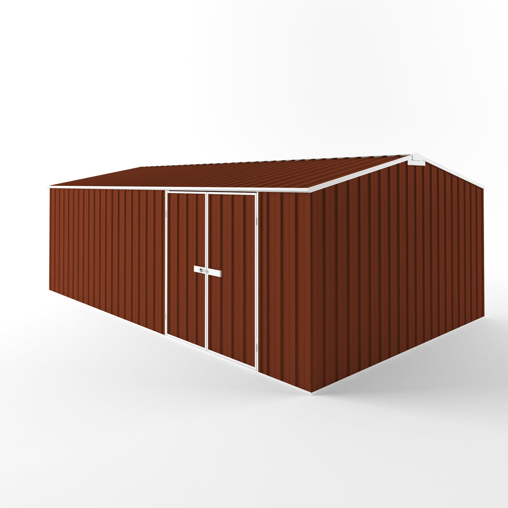 Truss Roof Garden Shed 6.00m (w) x 3.75m (d) Standard - 2.18m Tuscan Red Colour
