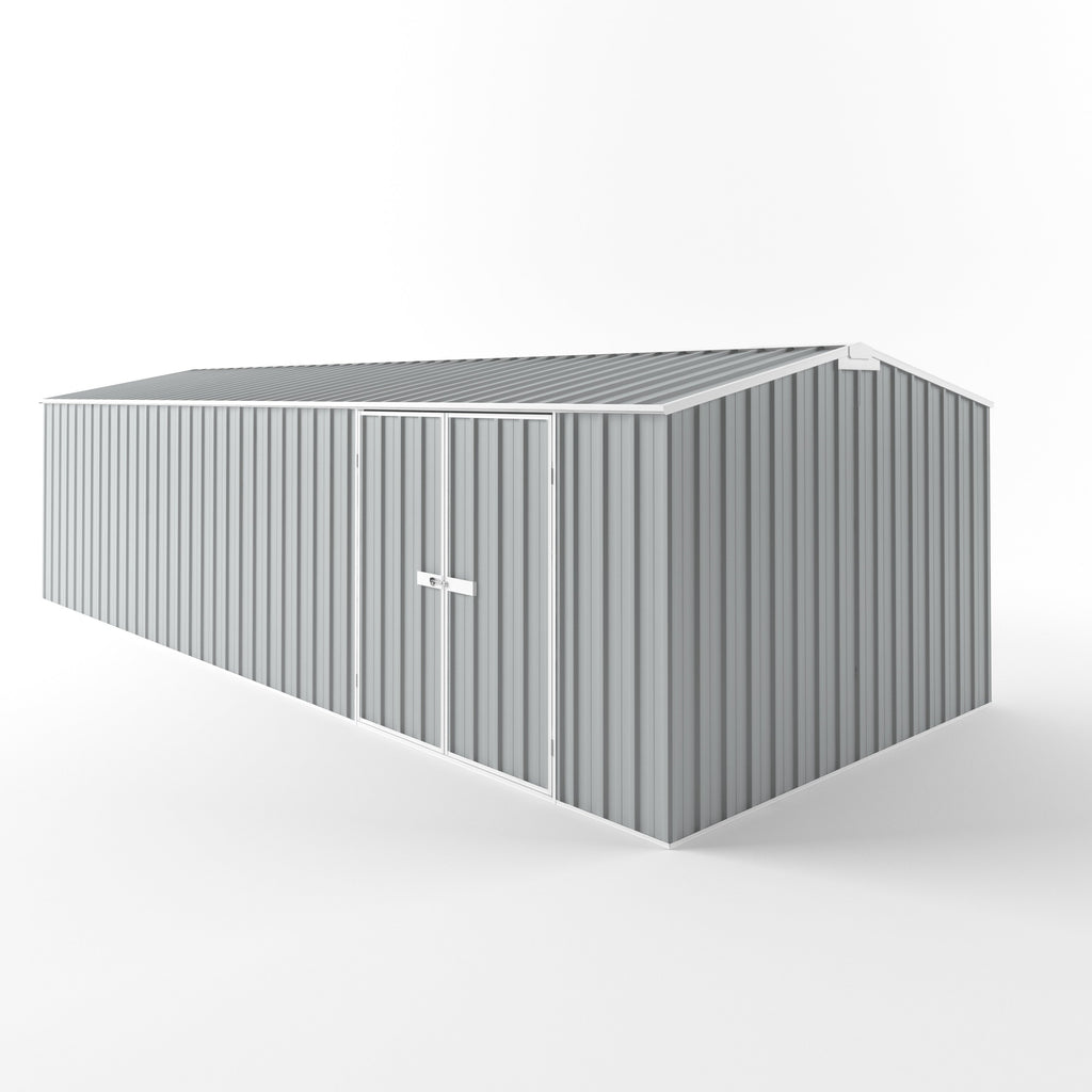 Truss Roof Garden Shed 7.50m (w) x 3.00m (d) Standard - 2.10m Gull Grey Colour