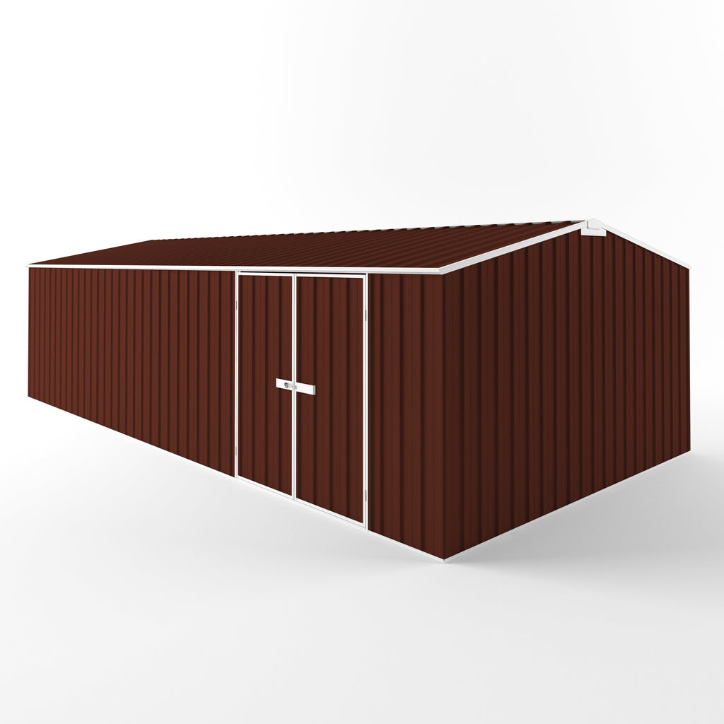 Truss Roof Garden Shed 7.50m (w) x 3.75m (d)x 2.18m (h)  Heritage Red Colour