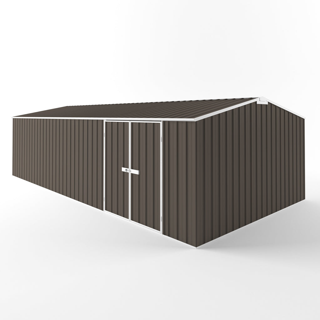 Truss Roof Garden Shed 7.50m (w) x 3.75m (d) Standard - 2.18m Jasmin Brown Colour