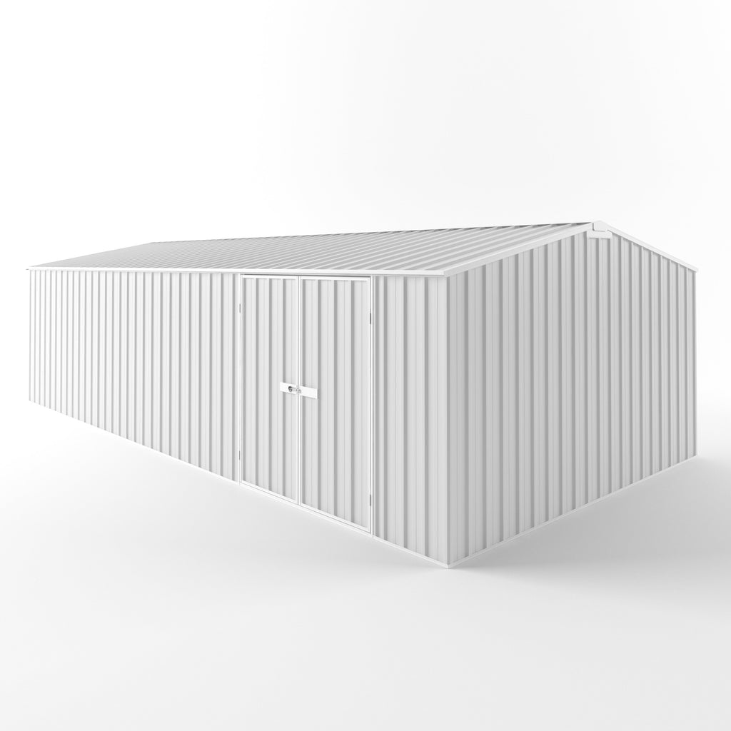 Truss Roof Garden Shed 7.50m (w) x 3.75m (d) Standard - 2.18m Off White Colour