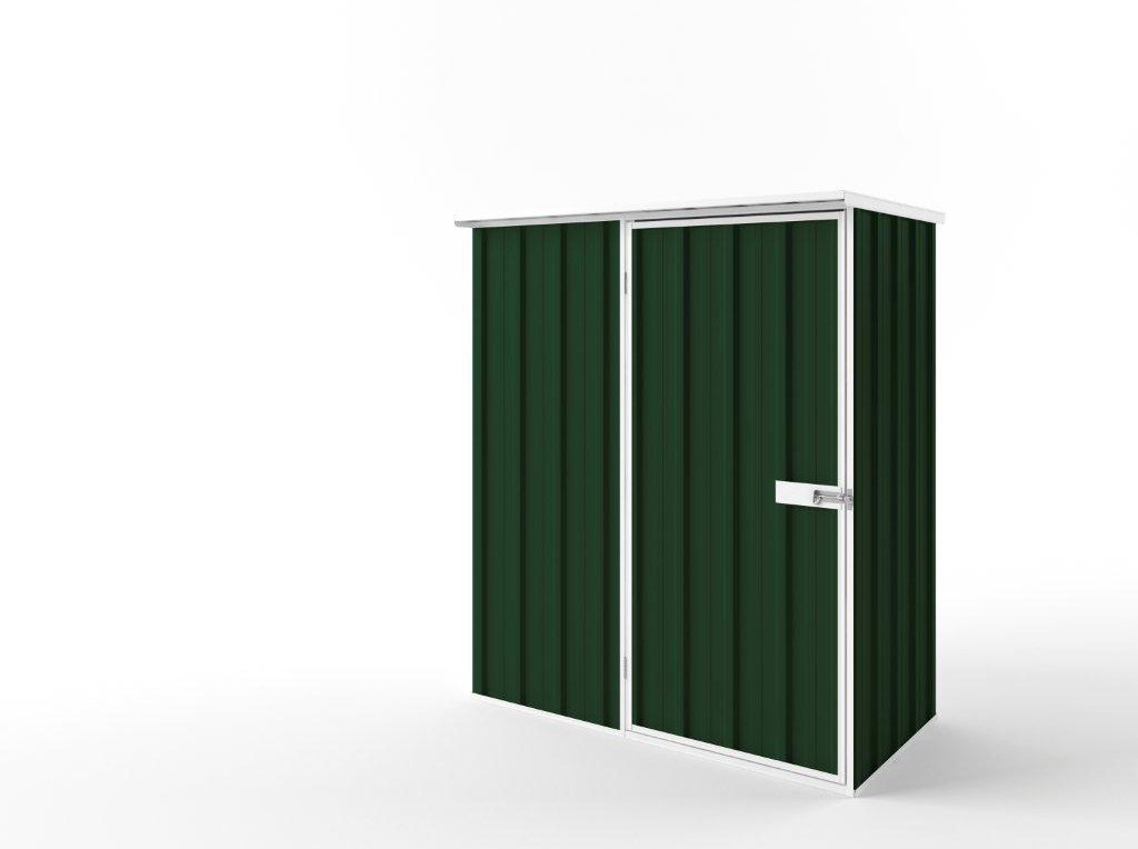 Flat Roof Garden Shed 1.50m (w) x 0.78m (d)x 1.82m (h)  Caulfield Green Colour