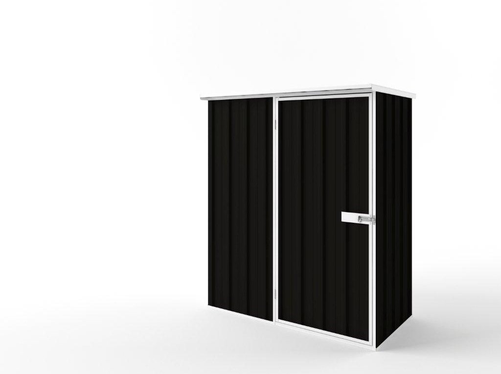 Flat Roof Garden Shed 1.50m (w) x 0.78m (d)x 1.82m (h)  Ebony Colour