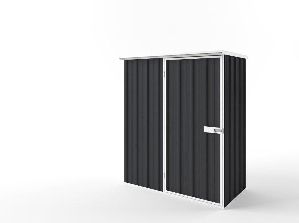 Flat Roof Garden Shed 1.50m (w) x 0.78m (d)x 1.82m (h)  Iron Grey Colour