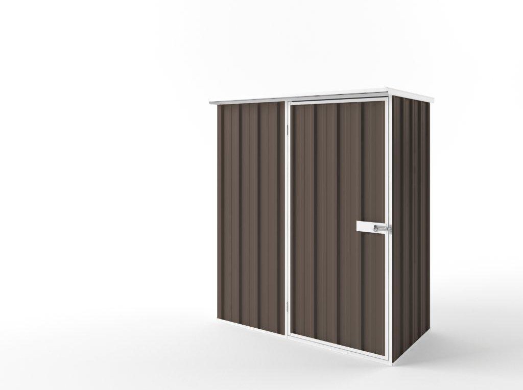 Flat Roof Garden Shed 1.50m (w) x 0.78m (d) Standard Jasmin Brown Colour