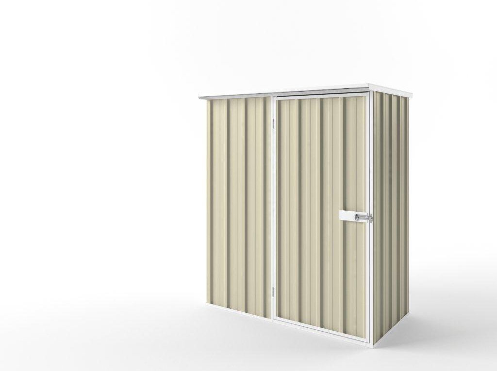 Flat Roof Garden Shed 1.50m (w) x 0.78m (d) Standard Smooth Cream Colour