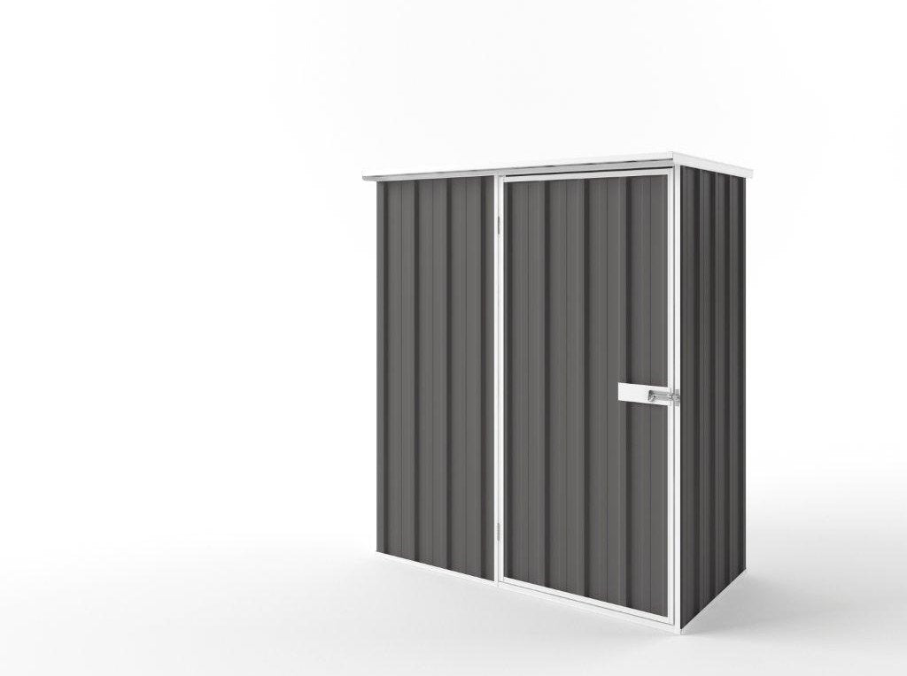 Flat Roof Garden Shed 1.50m (w) x 0.78m (d) Standard Slate Grey Colour