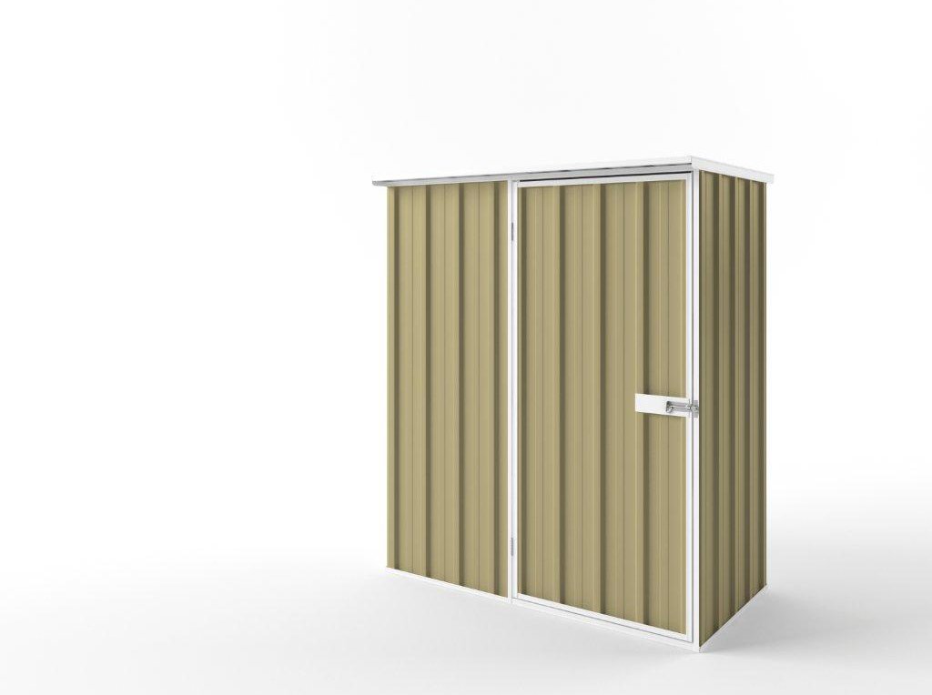 Flat Roof Garden Shed 1.50m (w) x 0.78m (d)x 1.82m (h)  Sandlewood Colour