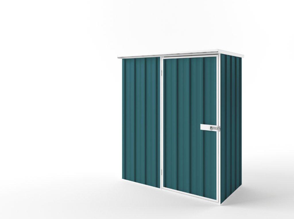 Flat Roof Garden Shed 1.50m (w) x 0.78m (d) Standard Torres Blue Colour
