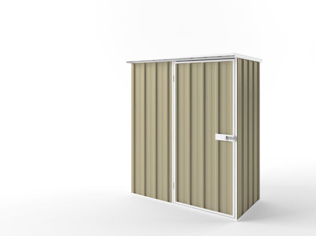 Flat Roof Garden Shed 1.50m (w) x 0.78m (d)x 1.82m (h)  Wheat Colour