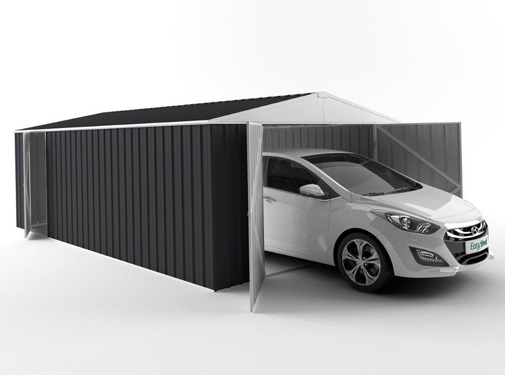 Garage Shed 4.50m (w) x 3.00m (d) Tall - 2.40m Iron Grey Colour