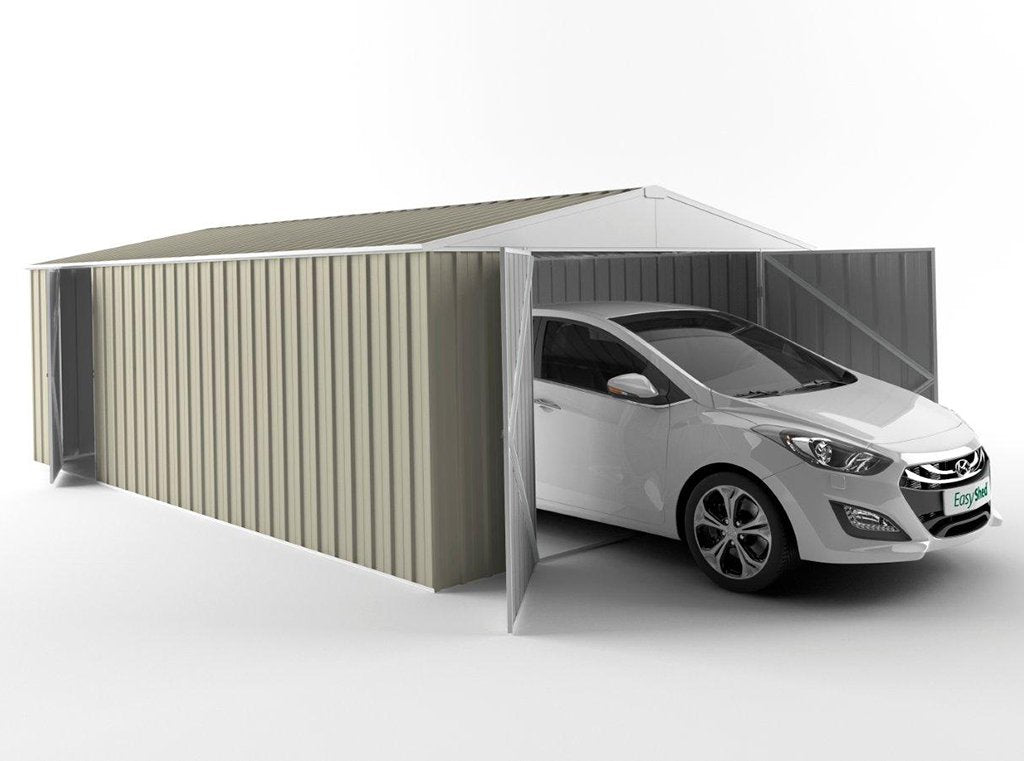 Garage Shed 7.50m (w) x 3.00m (d) Standard - 2.10m Merino Colour