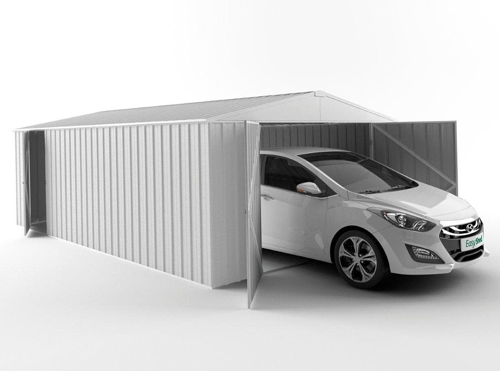 Garage Shed 4.50m (w) x 3.75m (d) Standard - 2.18m Off White Colour