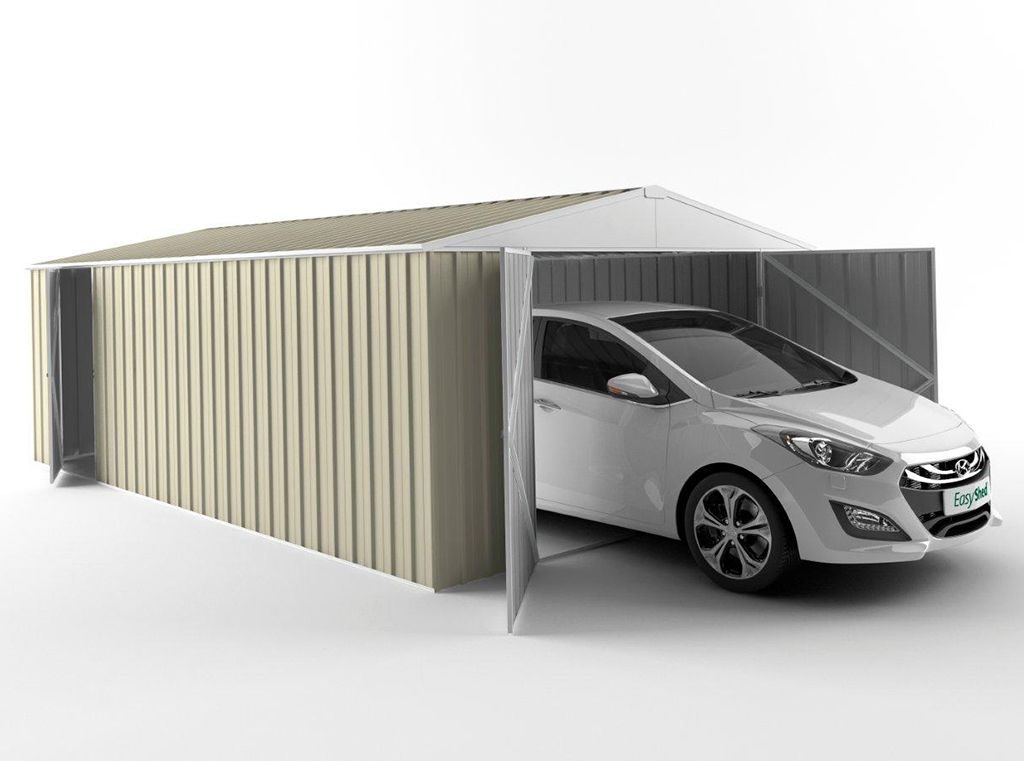Garage Shed 7.50m (w) x 3.75m (d)x 2.48m (h)  Smooth Cream Colour