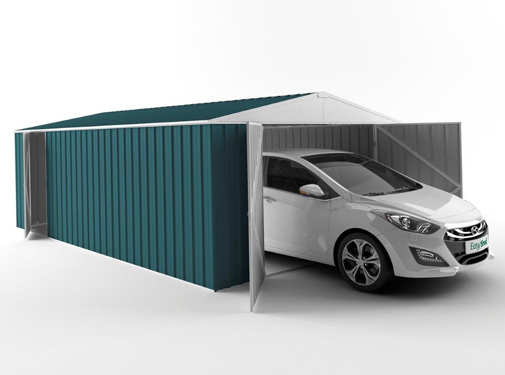 Garage Shed 4.50m (w) x 3.75m (d) Tall - 2.48m Torres Blue Colour