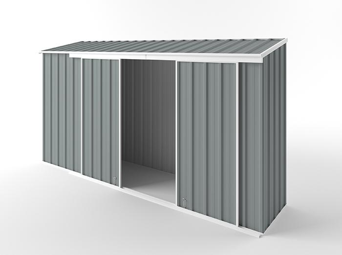Narrow Slider Garden Shed 3.75m (w) x 0.78m (d) Standard - 1.95m Armour Grey Colour