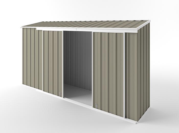 Narrow Slider Garden Shed 3.75m (w) x 0.78m (d) Standard - 1.95m Stone Colour