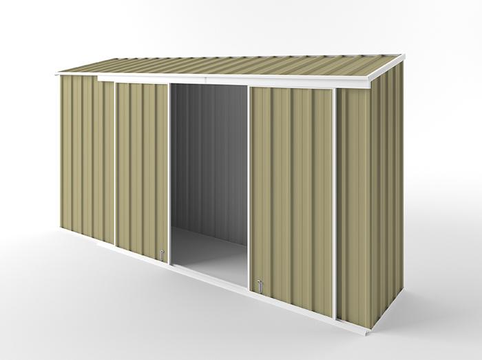 Narrow Slider Garden Shed 3.75m (w) x 0.78m (d)x 1.95m (h)  Sandlewood Colour