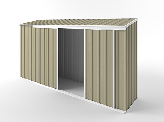 Narrow Slider Garden Shed 3.75m (w) x 0.78m (d) Standard - 1.95m Wheat Colour