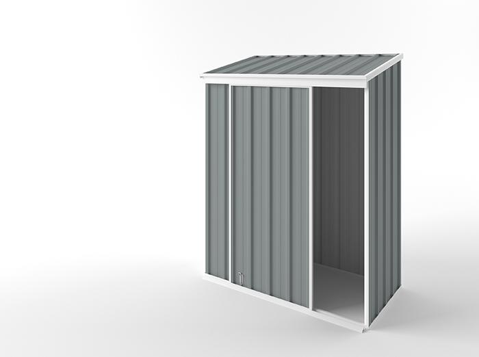 Narrow Slider Garden Shed 1.50m (w) x 0.78m (d) Standard - 1.95m Armour Grey Colour