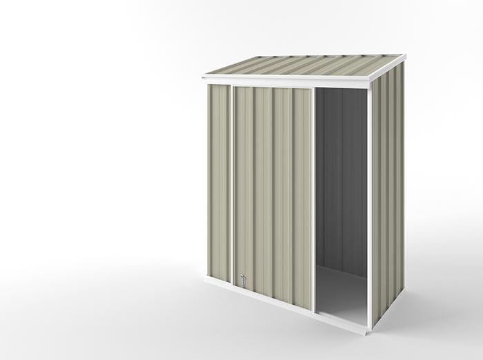 Narrow Slider Garden Shed 1.50m (w) x 0.78m (d)x 1.95m (h)  Merino Colour