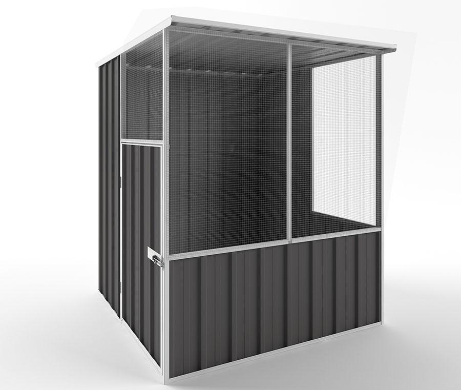 Aviary Pet House 1.50m (w) x 1.50m (d)x 1.82m (h)  Slate Grey Colour