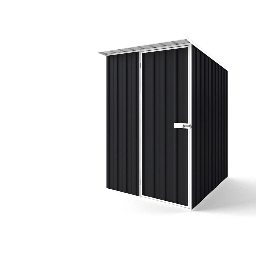 Skillion Roof Garden Shed 1.50m (w) x 1.90m (d) Standard - 2.10m Monument Colour