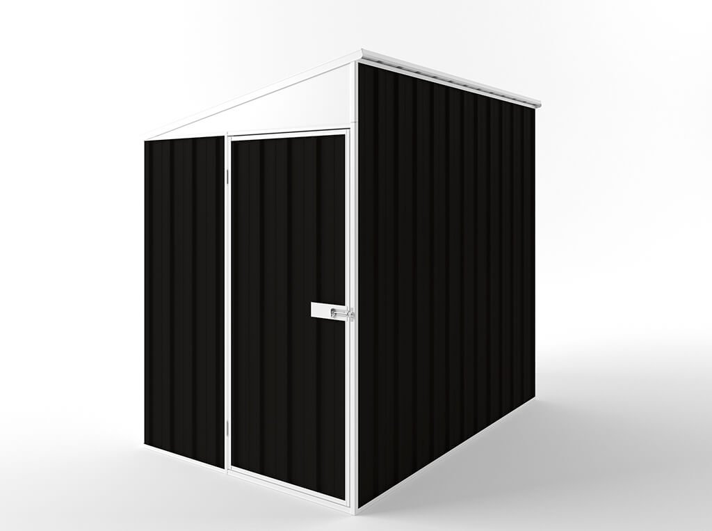 Skillion Roof Garden Shed 1.50m (w) x 2.25m (d)x 2.10m (h)  Ebony Colour