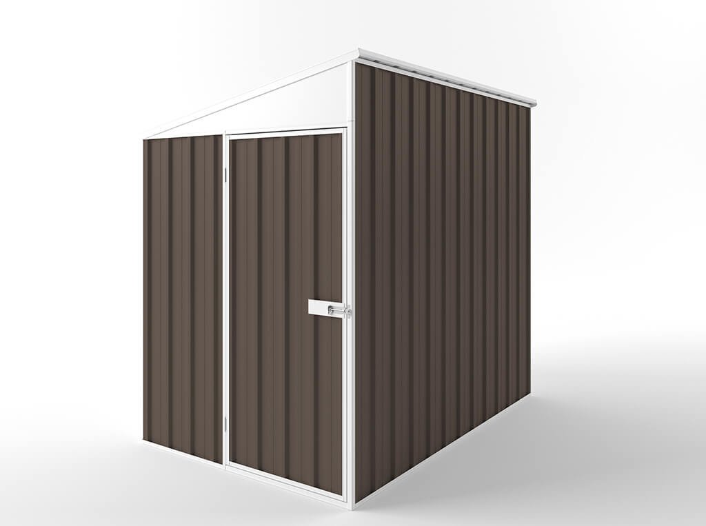 Skillion Roof Garden Shed 1.50m (w) x 2.25m (d) Standard - 2.10m Jasmin Brown Colour