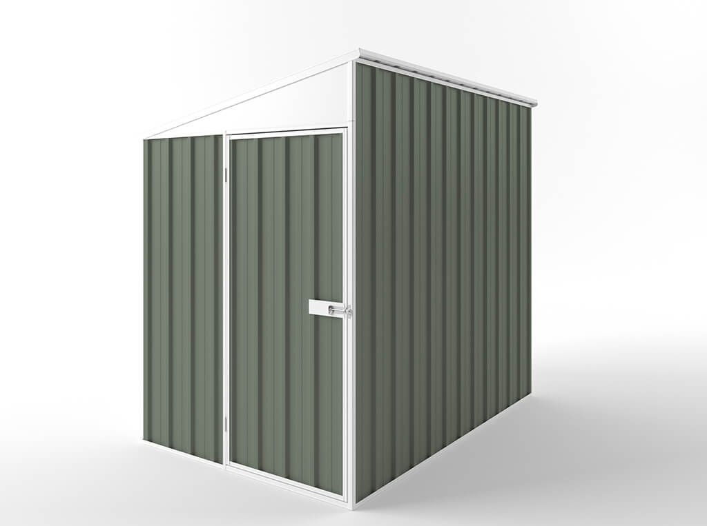 Skillion Roof Garden Shed 1.50m (w) x 2.25m (d)x 2.10m (h)  Mist Green Colour